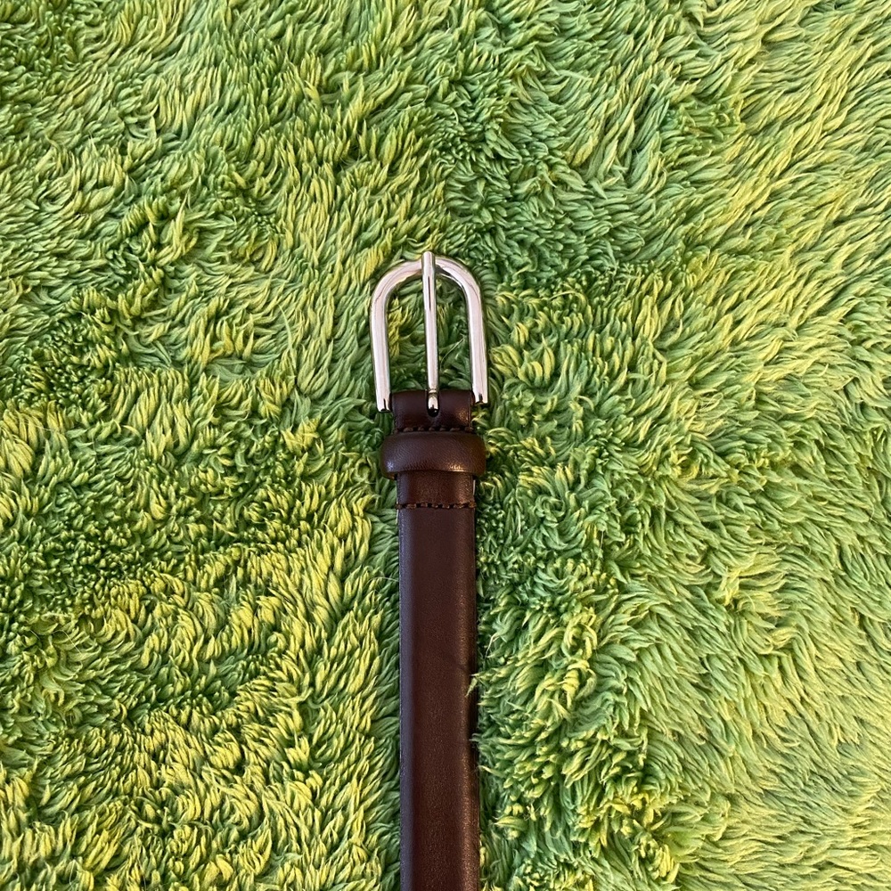 Eddie Bauer XL brown dressy Italian leather belt